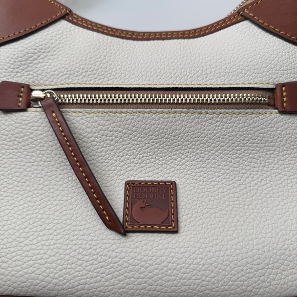 Dooney & Bourke White Pebble Grain Hobo Bag - Picture 6 of 13